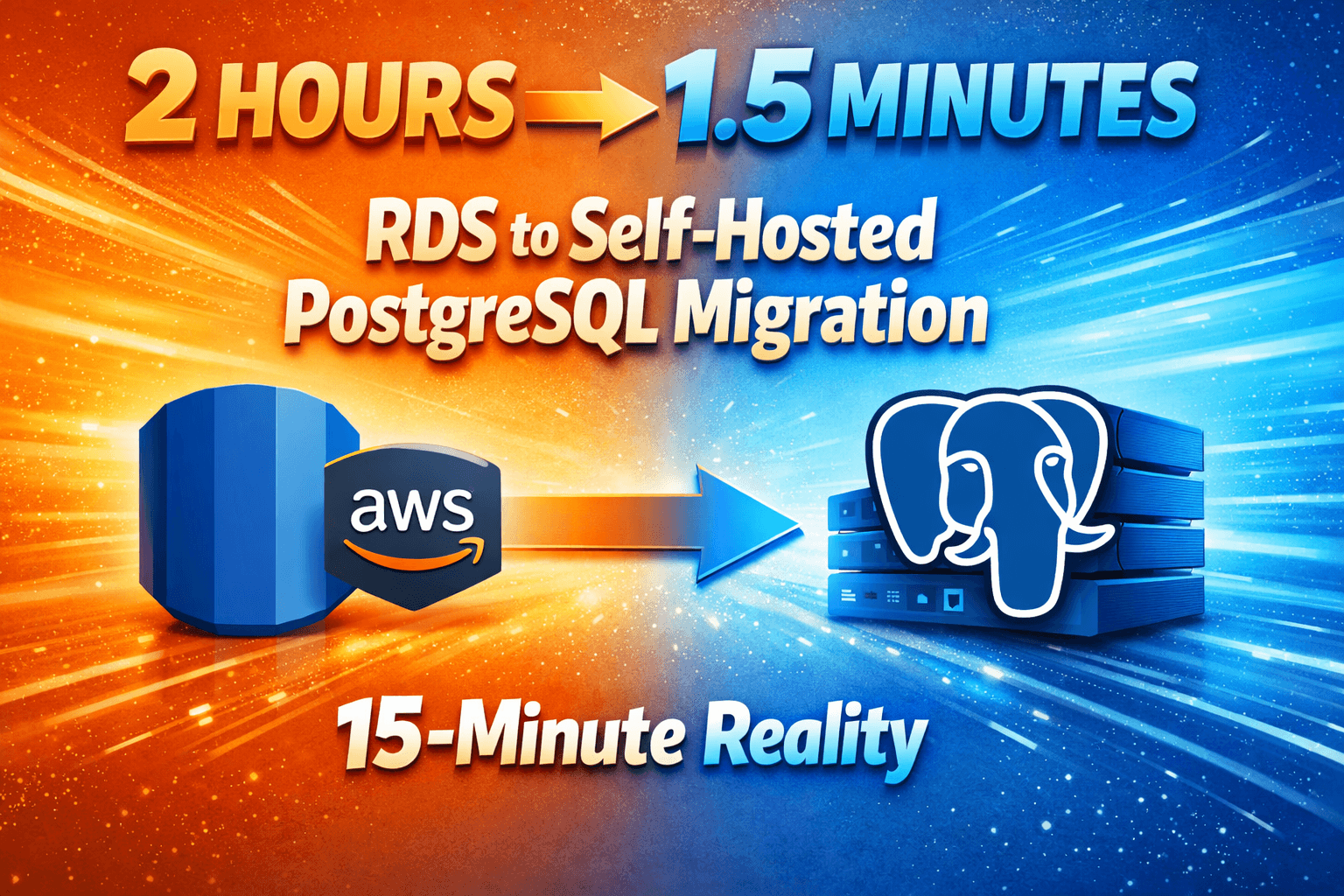 AWS RDS to Self-Hosted PostgreSQL Migration: A 15-Minute Reality